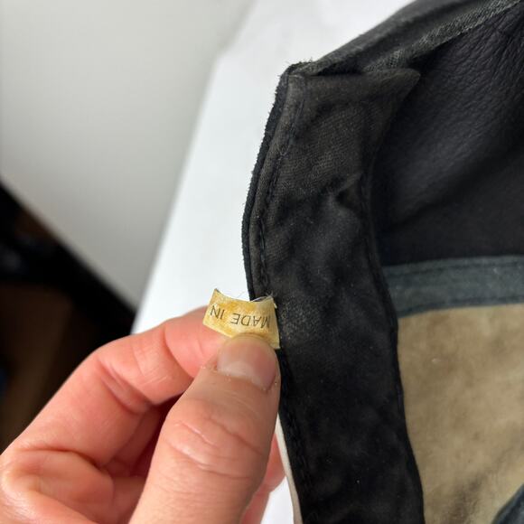 Vintage Malcolm X Suede Leather Panel Baseball Cap Adjustable Hat - Picture 9 of 13